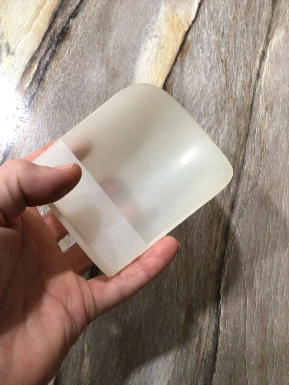 Vintage Tupperware 292 Rocker Scoop 1/2 Cup USA Kitchen Measuring Scoop.